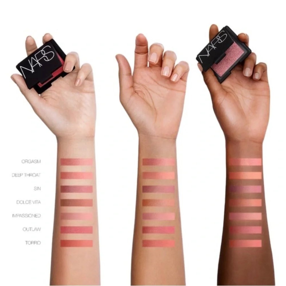 Brand New NARS Cosmetics .16 oz. Powder Blush in Orgasm - Picture 1 of 5